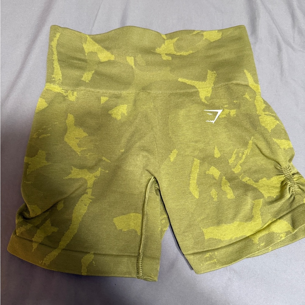 Gym Shark Green Bike Shorts